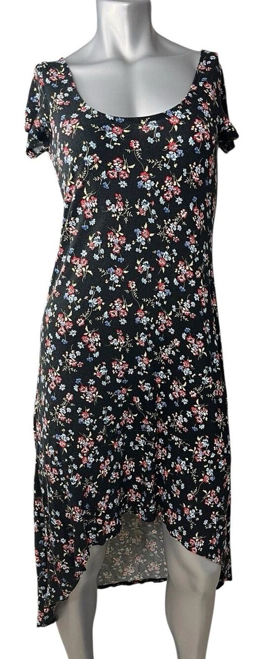Y2K Floral Flowy Dress Asymmetric Fairy Grunge Large Romantic Whimsygoth